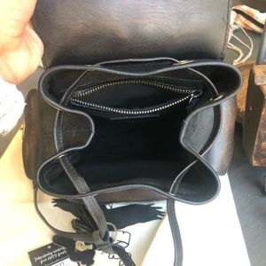 Freebies by Steven Brett black distressed backpack